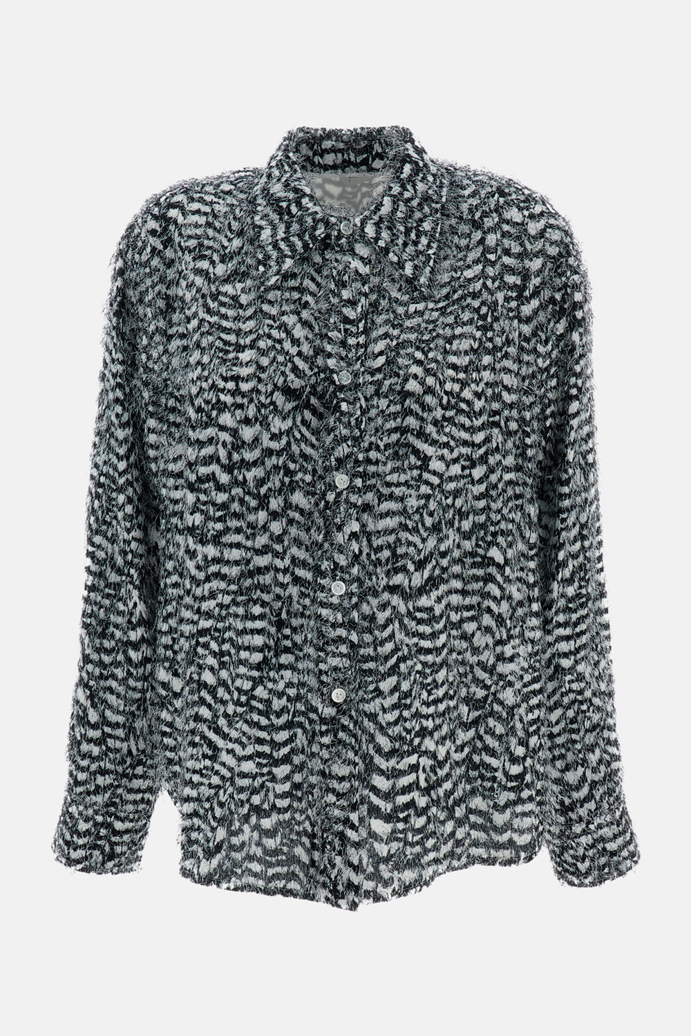 Bottega Veneta Women Feather-Effect Viscose Fil Coupé Shirt BOTTEGA VENETA