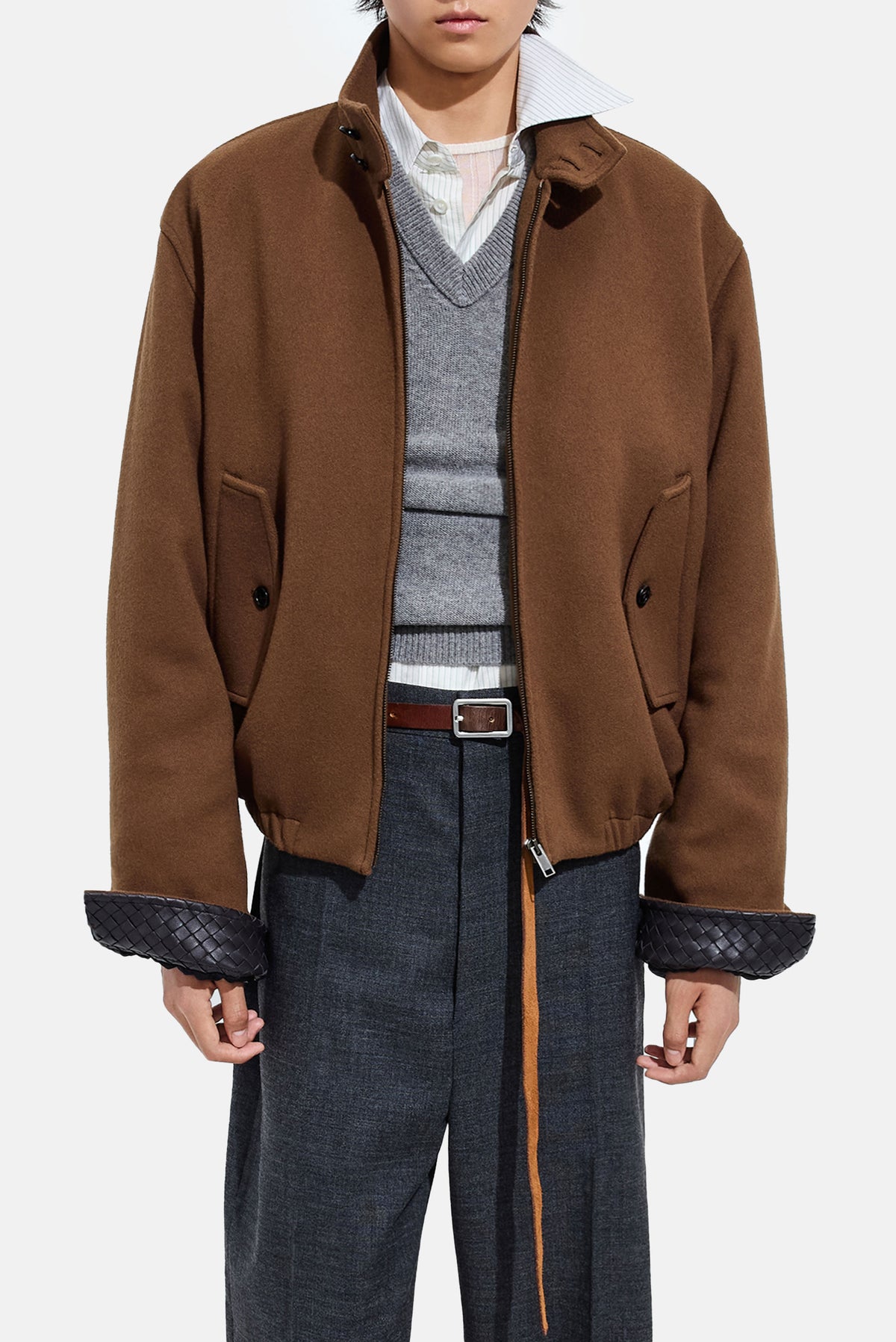 Bottega Veneta Men Wool And Cashmere Blouson BOTTEGA VENETA