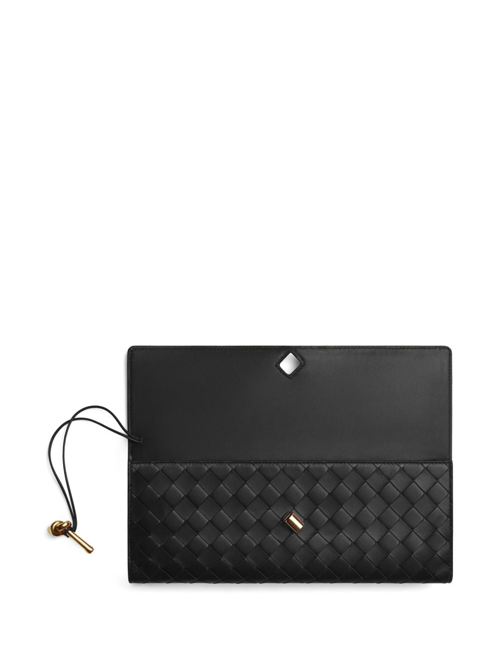 Bottega Veneta Women Andiamo Leather Clutch BOTTEGA VENETA