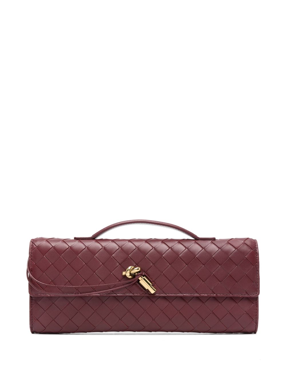 Bottega Veneta Women Andiamo Leather Clutch BOTTEGA VENETA