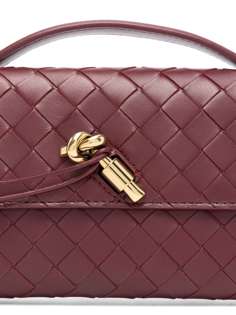 Bottega Veneta Women Andiamo Leather Clutch BOTTEGA VENETA
