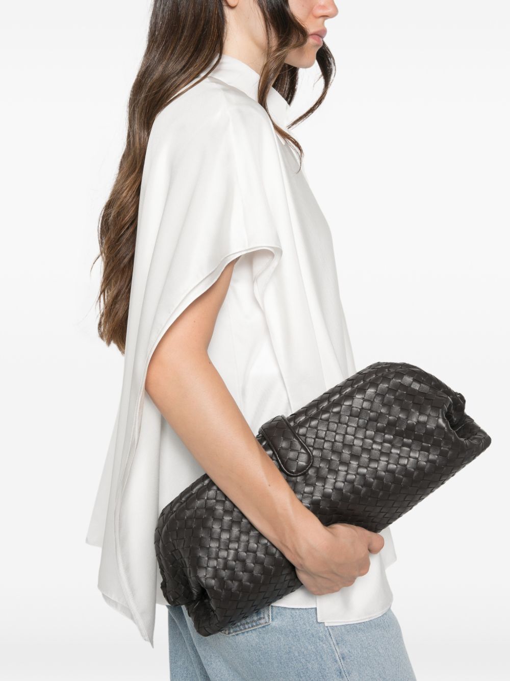 Bottega Veneta Women Lauren 1979 Leather Clutch BOTTEGA VENETA