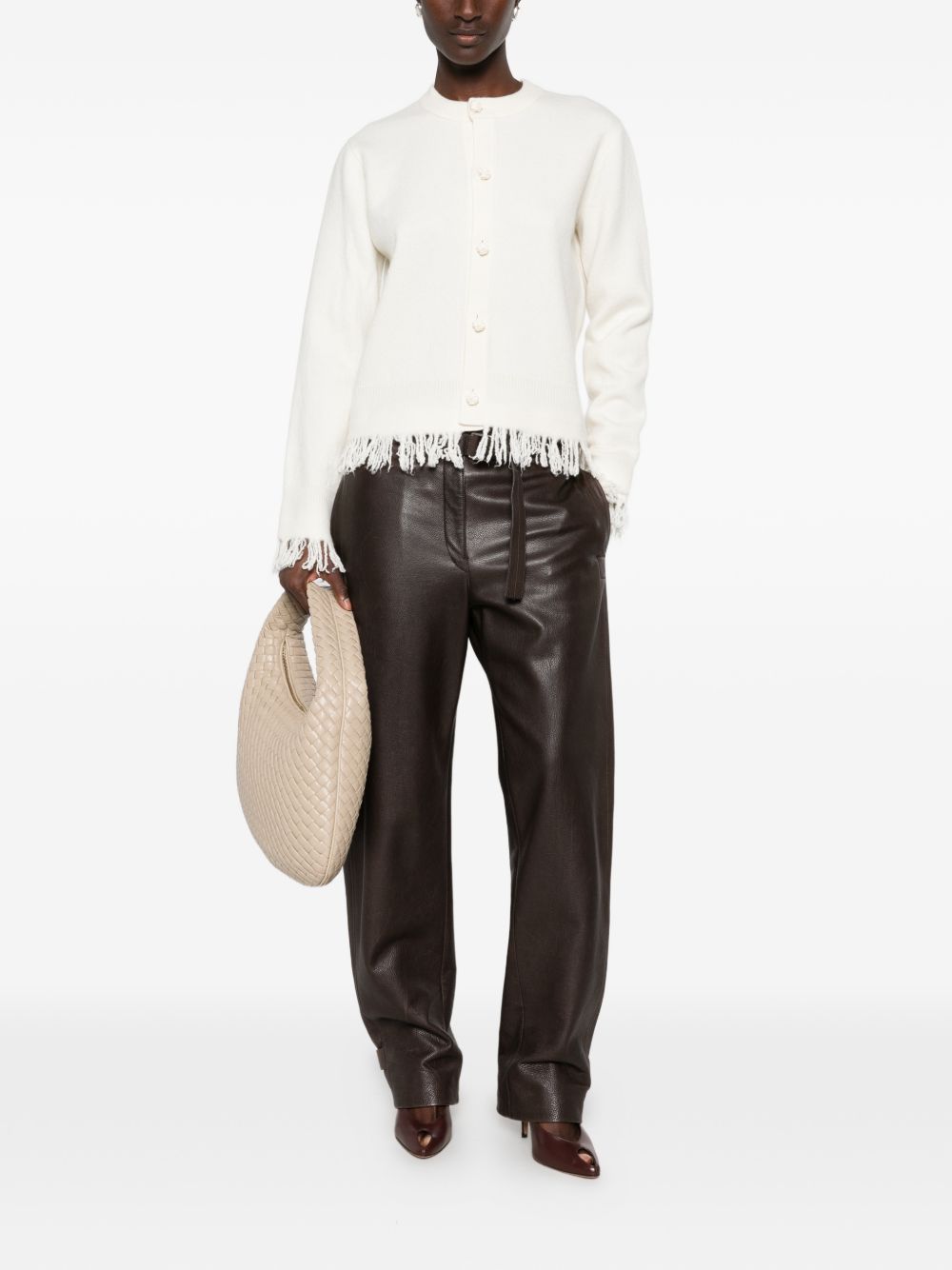Bottega Veneta Women Wool Fringed Cardigan BOTTEGA VENETA