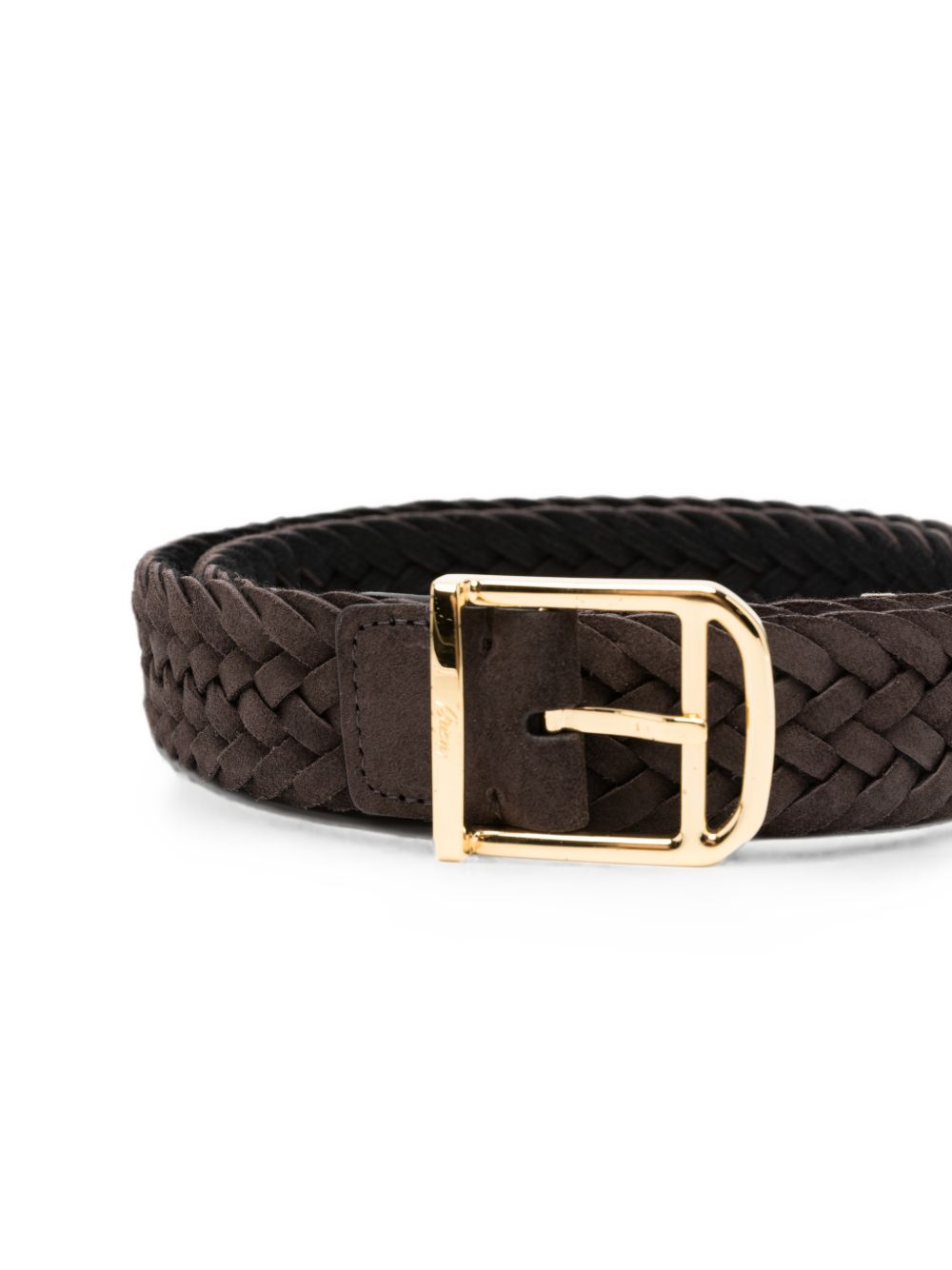 Brioni Men Suede Leather Belt BRIONI