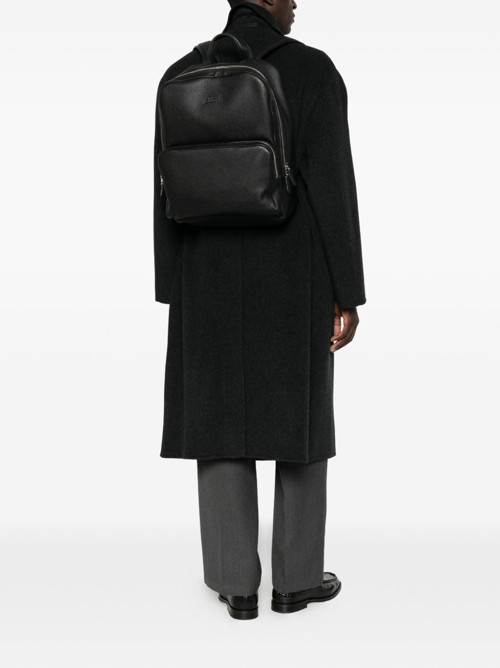Brioni Men Leather Backpack BRIONI