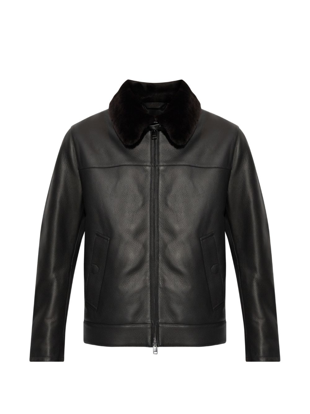 Brioni Men Leather Jacket BRIONI