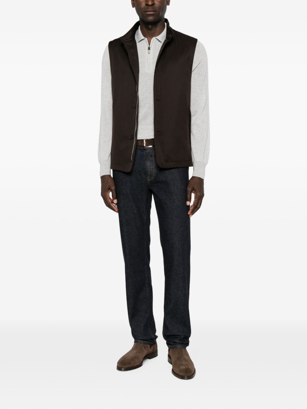 Brioni Men Cotton And Cashmere Denim Jeans BRIONI