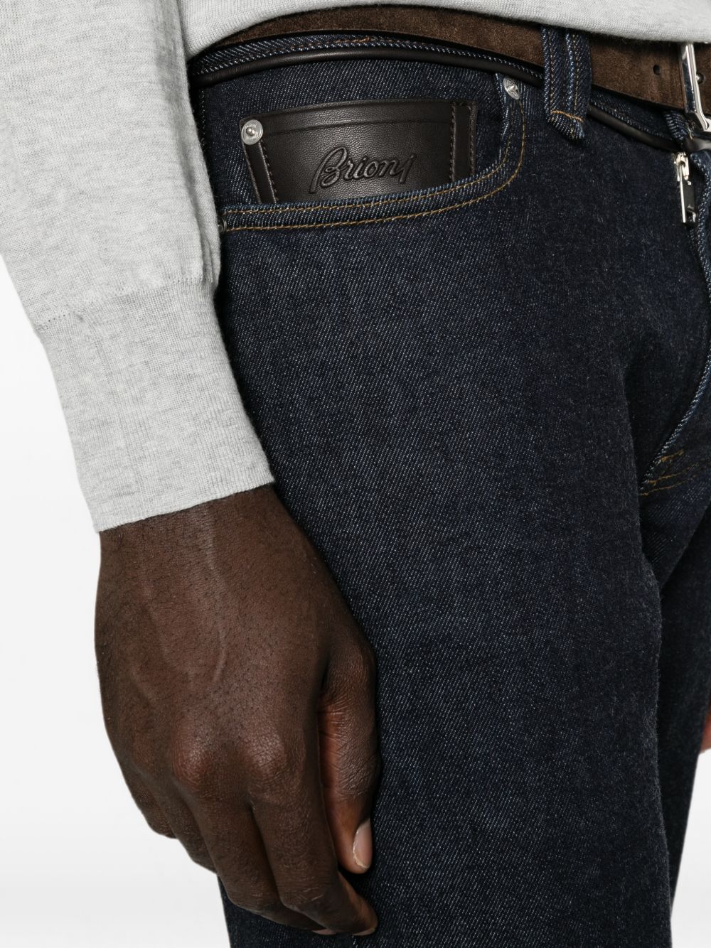 Brioni Men Cotton And Cashmere Denim Jeans BRIONI