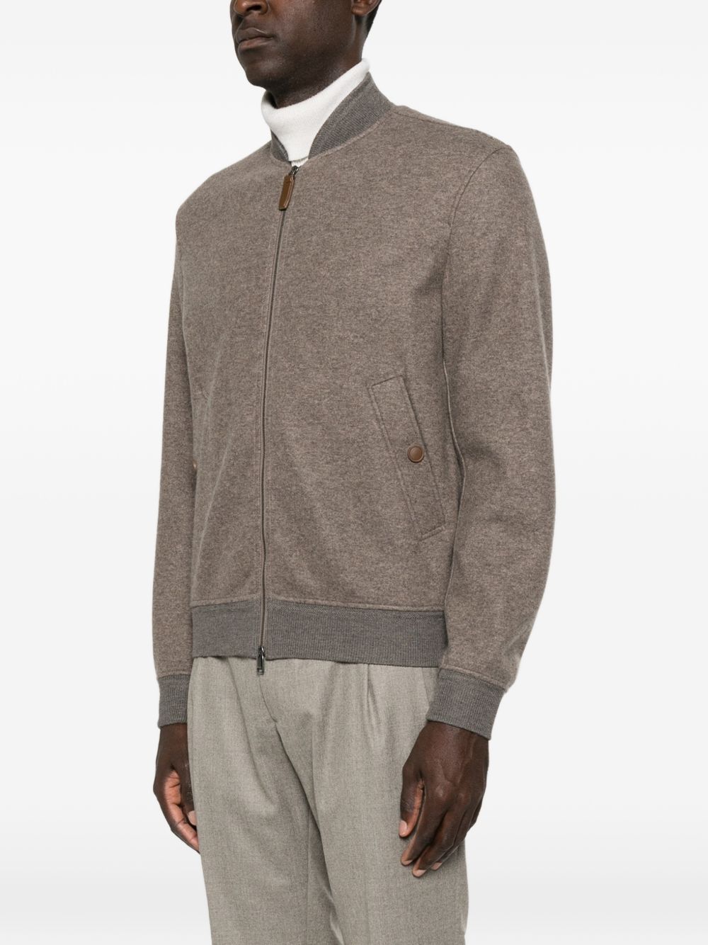 Brioni Men Cashmere Bomber Jacket BRIONI