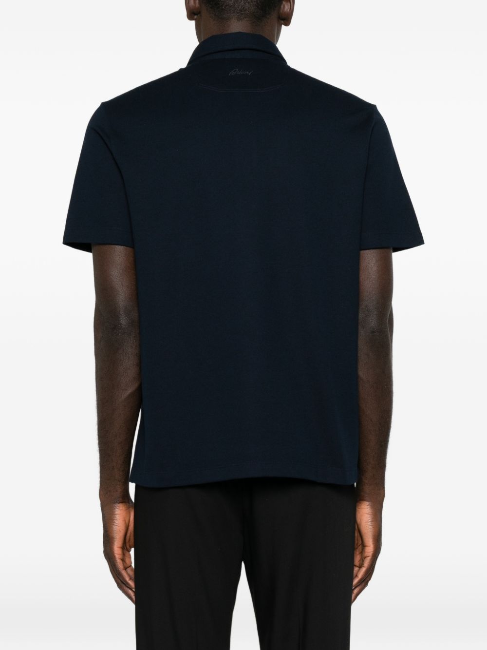 Brioni Men Piquet Cotton Polo Shirt BRIONI