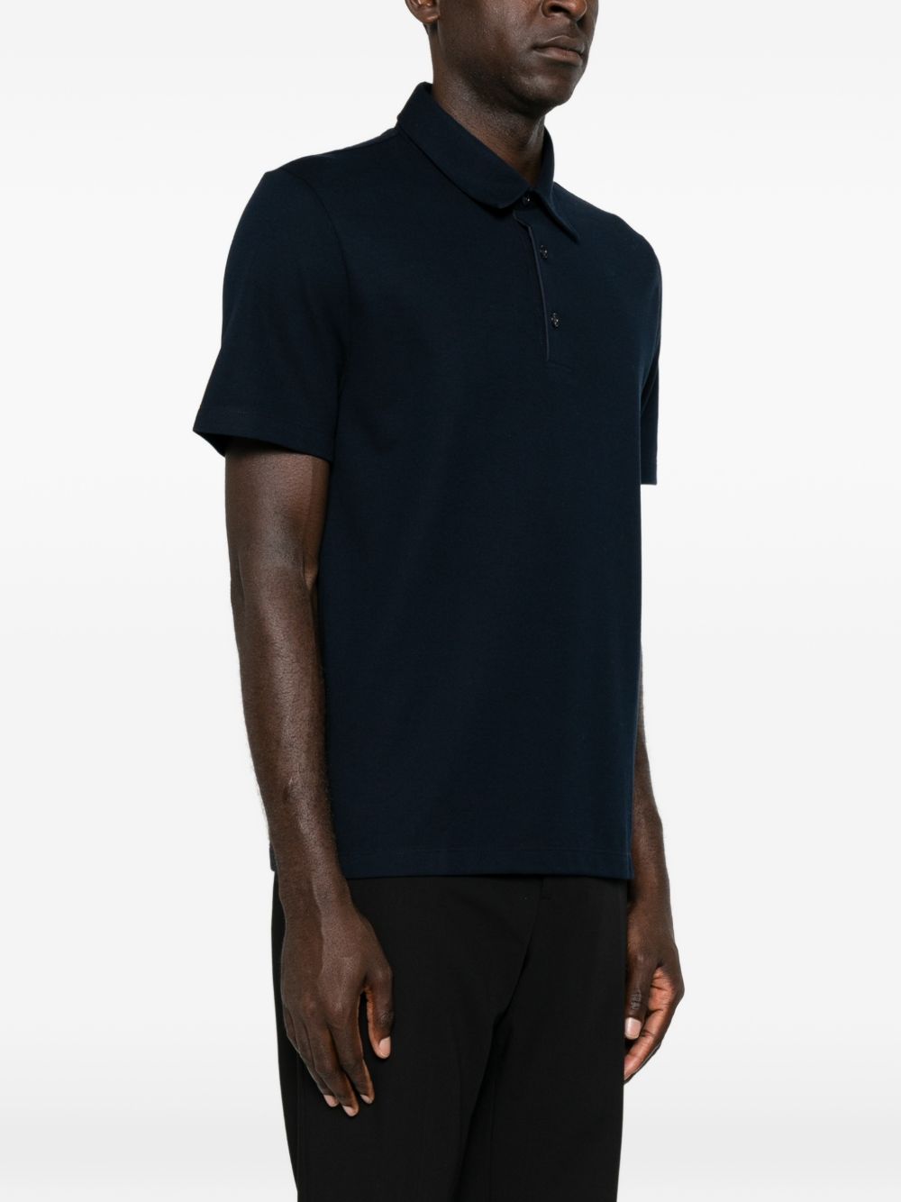 Brioni Men Piquet Cotton Polo Shirt BRIONI