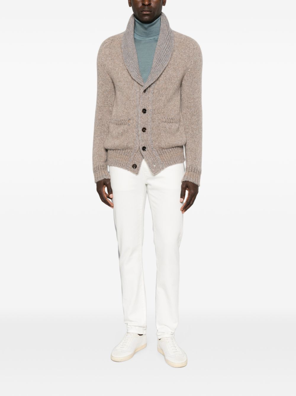 Brioni Men Cashmere And Silk Cardigan BRIONI