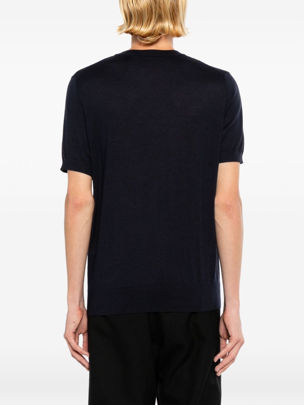 Brioni Men Cashmere And Silk Blend T-Shirt BRIONI