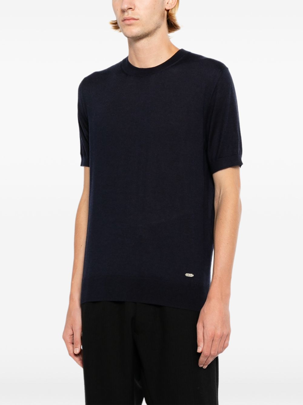 Brioni Men Cashmere And Silk Blend T-Shirt BRIONI