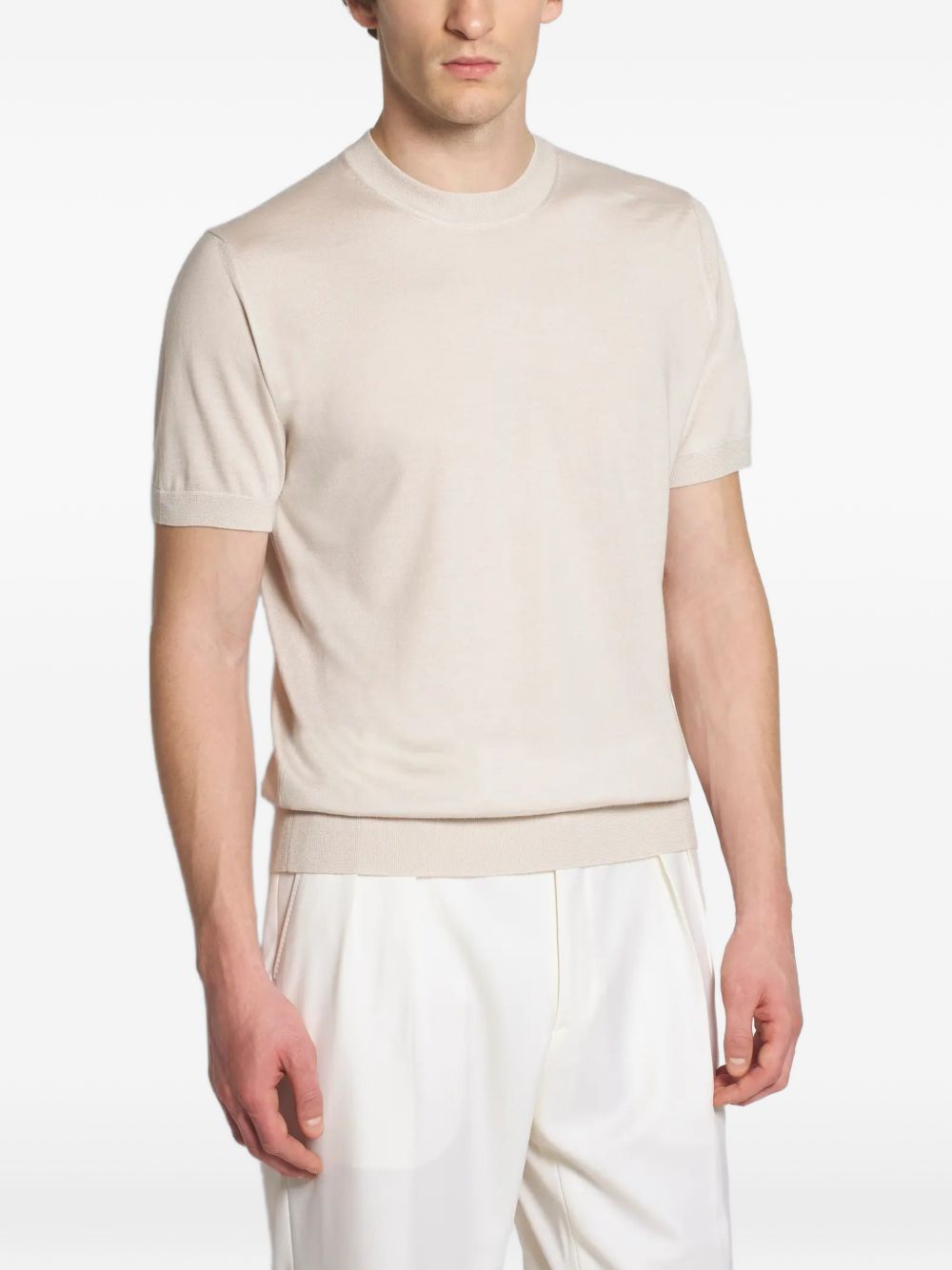 Brioni Men Cashmere And Silk T-Shirt BRIONI