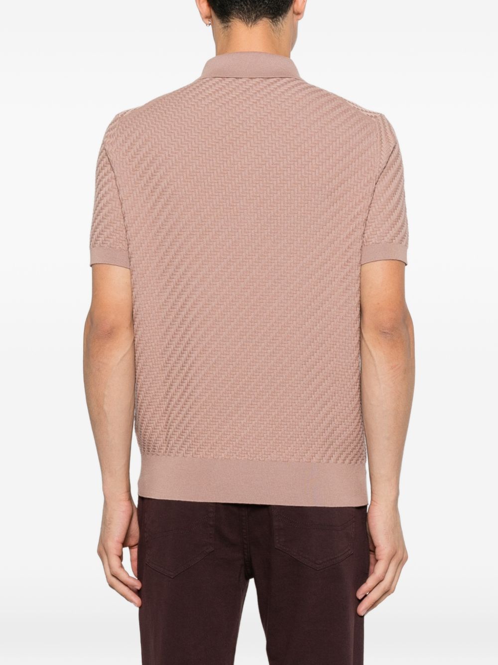 Brioni Men Cotton And Cashmere Polo Shirt BRIONI
