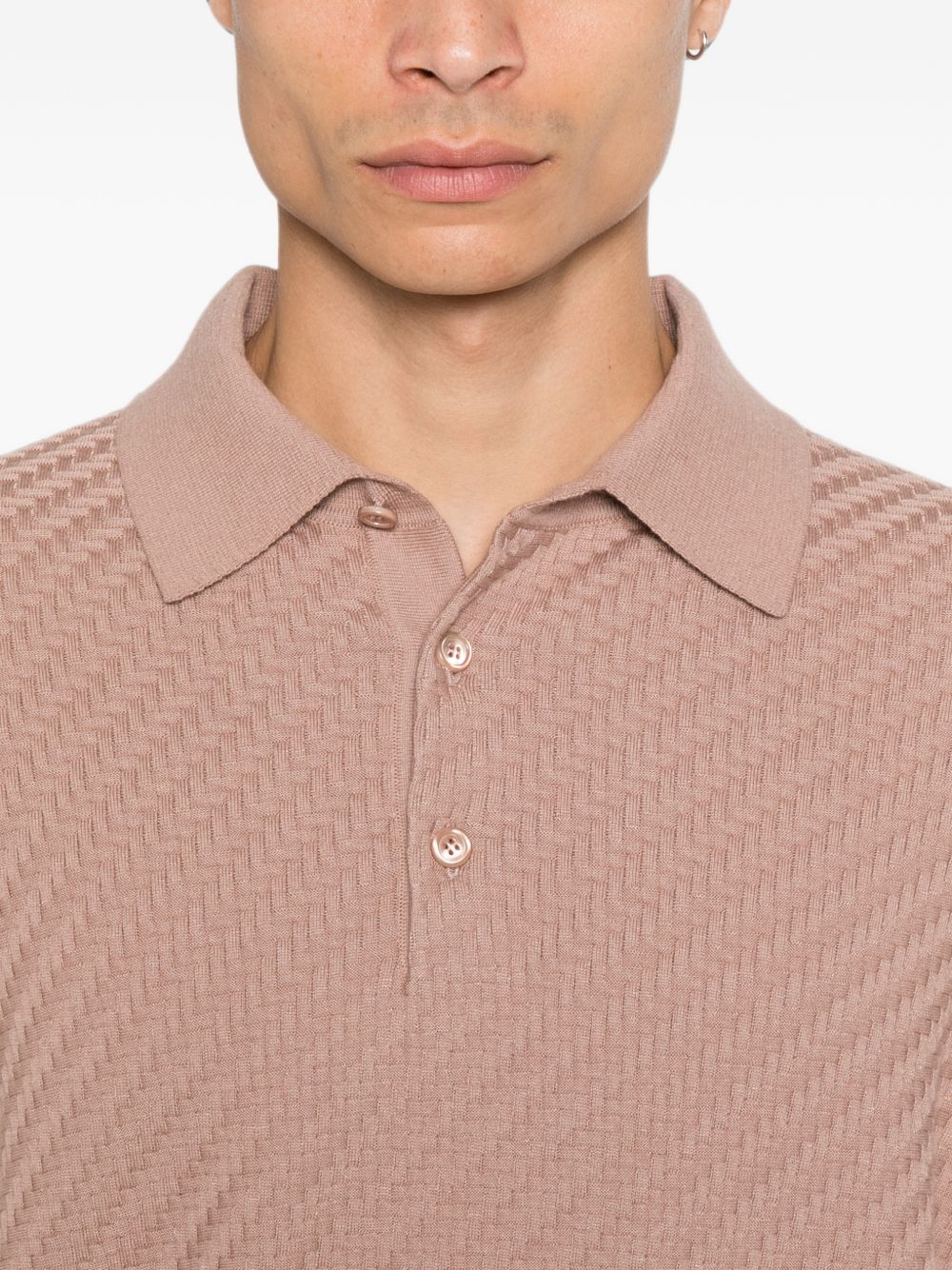 Brioni Men Cotton And Cashmere Polo Shirt BRIONI