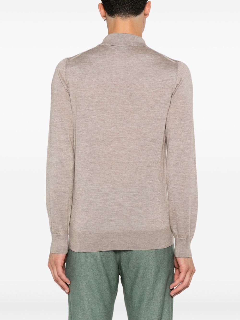 Brioni Men Cashmere And Silk Polo Shirt BRIONI