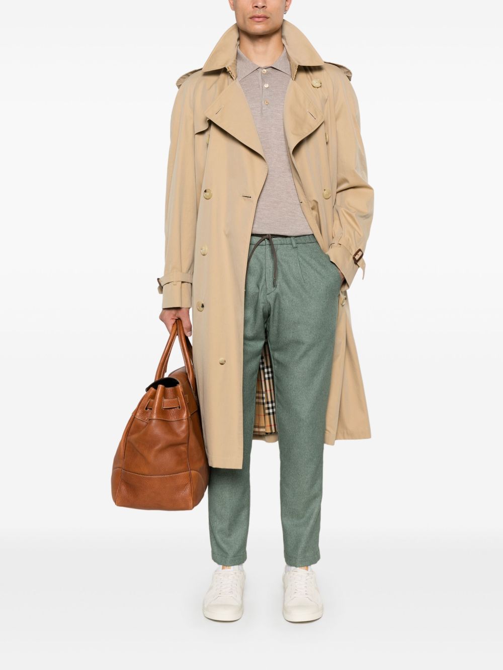 Brioni Men Cashmere And Silk Polo Shirt BRIONI