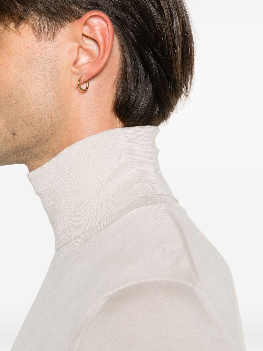 Brioni Men Cashmere And Silk Turtle-Neck Sweater BRIONI