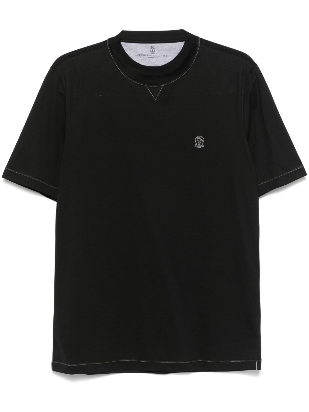 Brunello Cucinelli Men Logo Cotton T-Shirt BRUNELLO CUCINELLI
