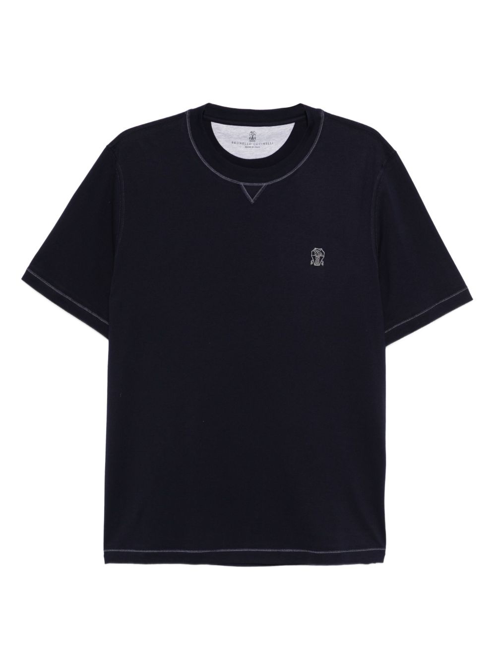 Brunello Cucinelli Men Logo Cotton T-Shirt BRUNELLO CUCINELLI