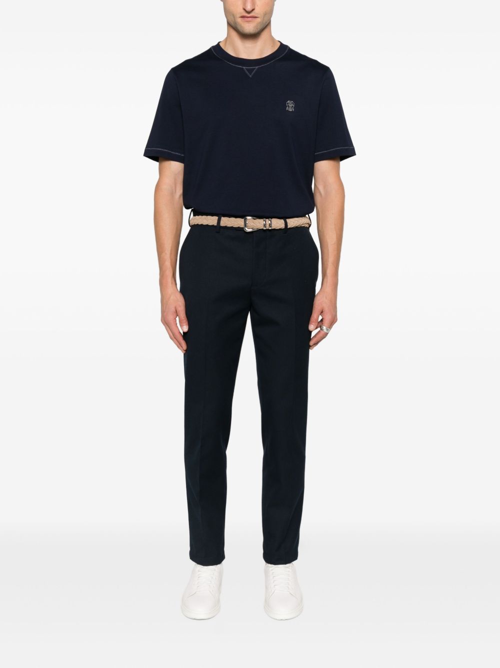 Brunello Cucinelli Men Logo Cotton T-Shirt BRUNELLO CUCINELLI