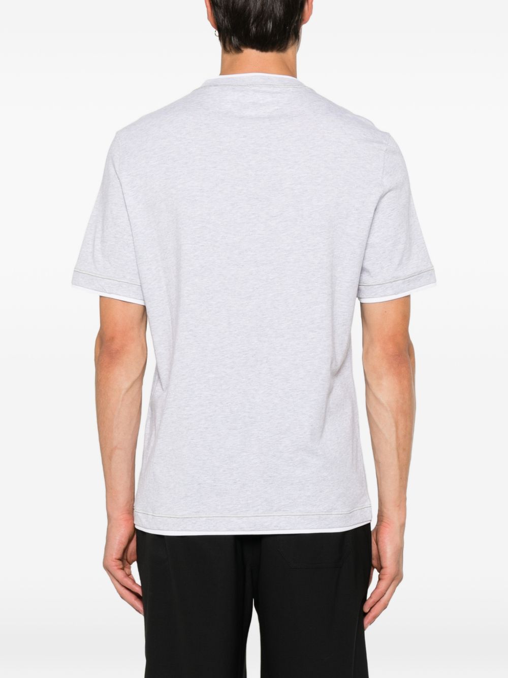 Brunello Cucinelli Men Logo Cotton T-Shirt BRUNELLO CUCINELLI
