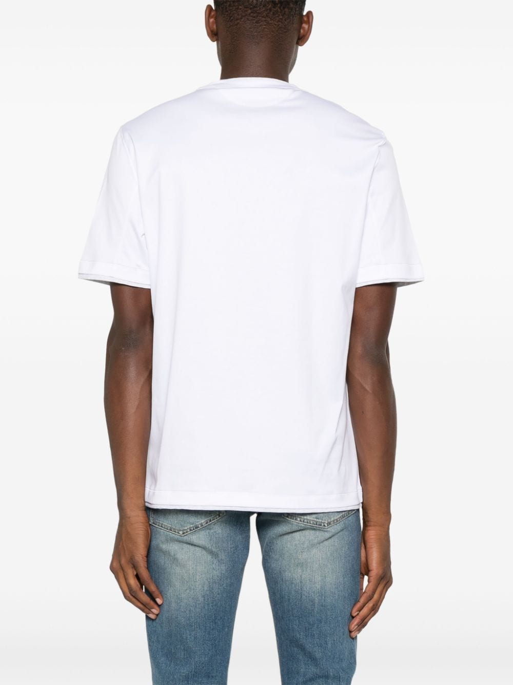 Brunello Cucinelli Men Logo Cotton T-Shirt BRUNELLO CUCINELLI