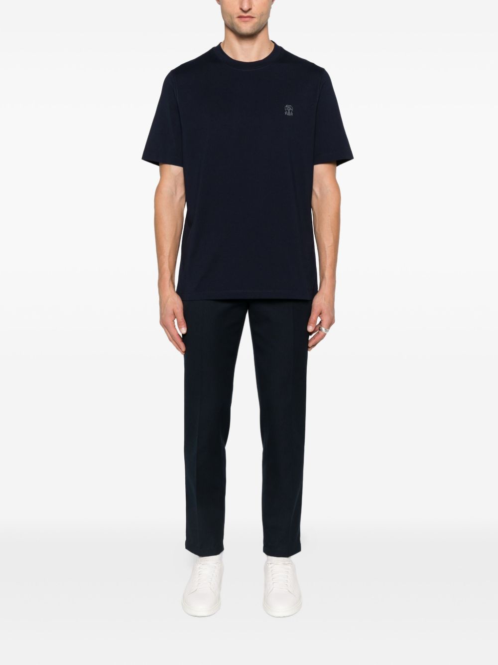Brunello Cucinelli Men Logo Cotton T-Shirt BRUNELLO CUCINELLI