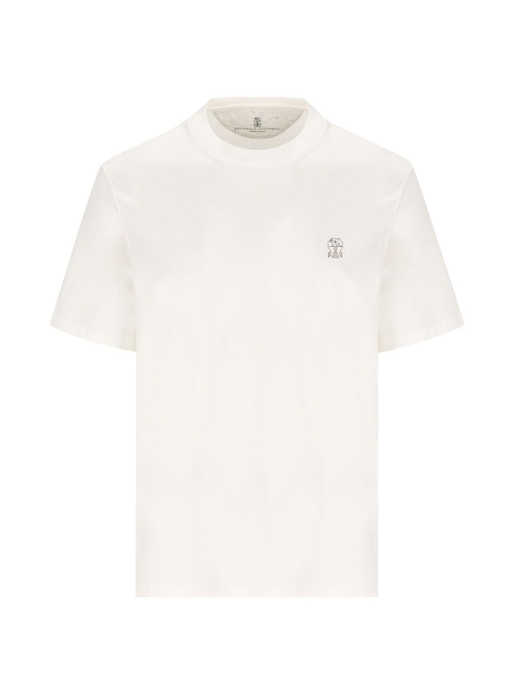 Brunello Cucinelli Men Logo Cotton T-Shirt BRUNELLO CUCINELLI