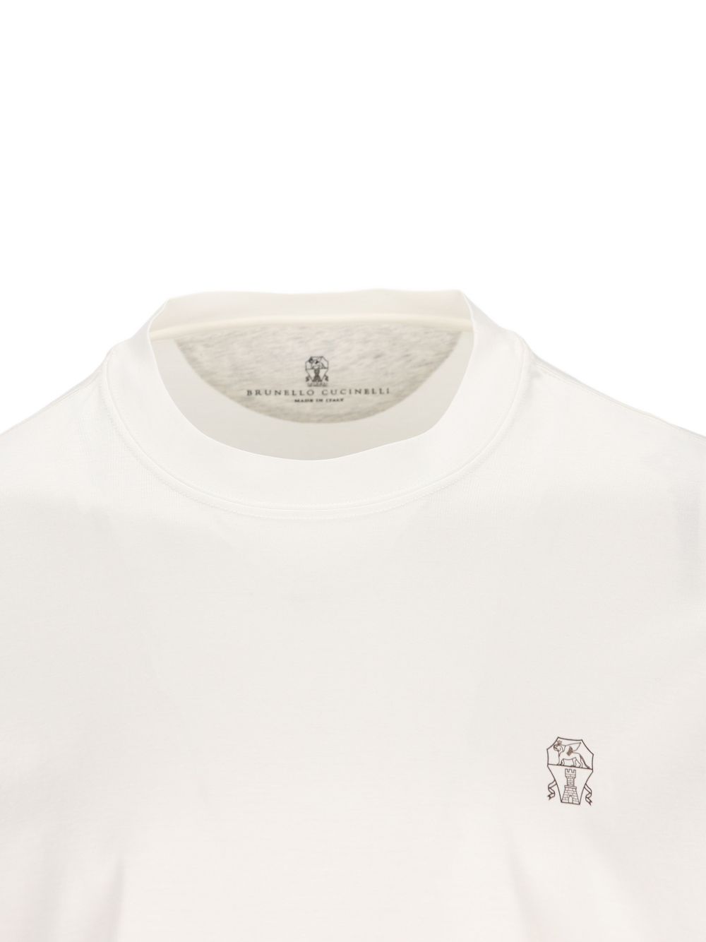Brunello Cucinelli Men Logo Cotton T-Shirt BRUNELLO CUCINELLI