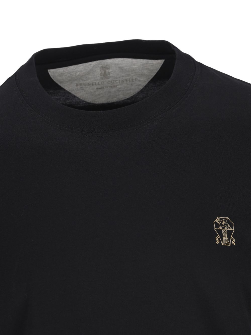 Brunello Cucinelli Men Logo Cotton T-Shirt BRUNELLO CUCINELLI