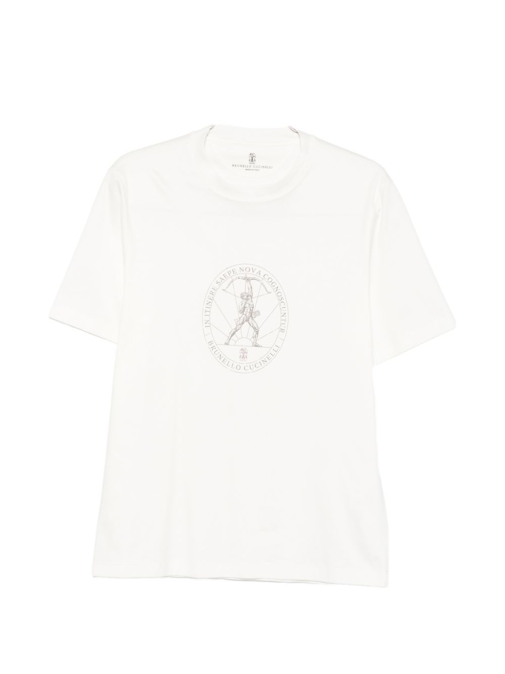 Brunello Cucinelli Men Logo Cotton T-Shirt BRUNELLO CUCINELLI
