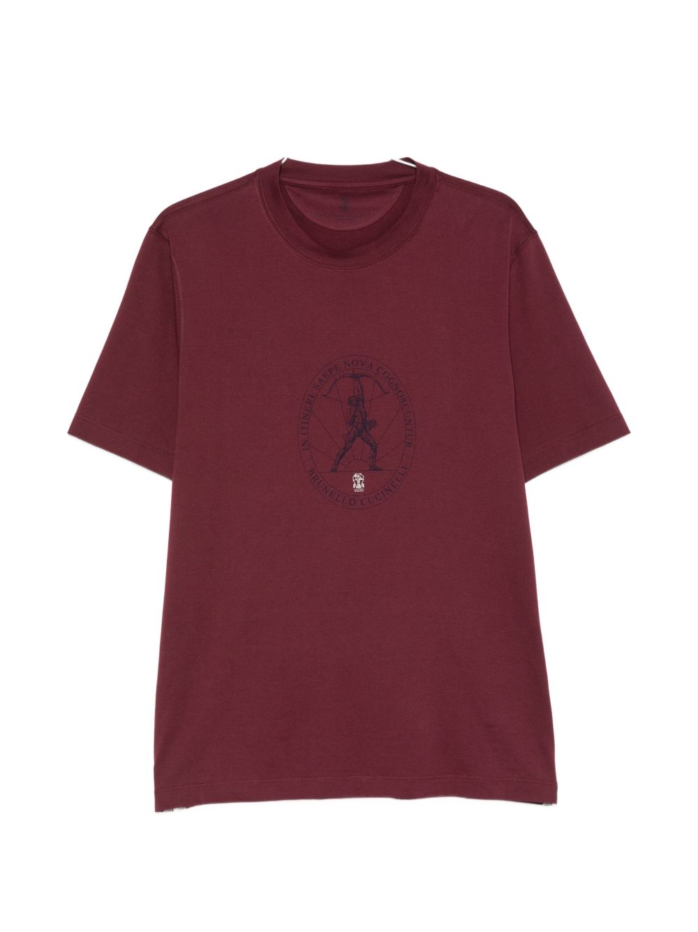 Brunello Cucinelli Men Logo Cotton T-Shirt