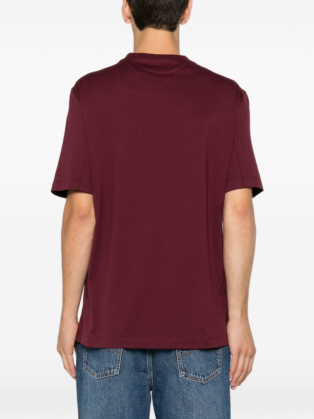 Brunello Cucinelli Men Logo Cotton T-Shirt
