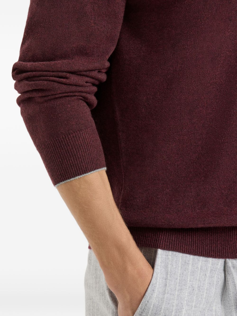 Brunello Cucinelli Men Cashmere Crewneck Sweater BRUNELLO CUCINELLI