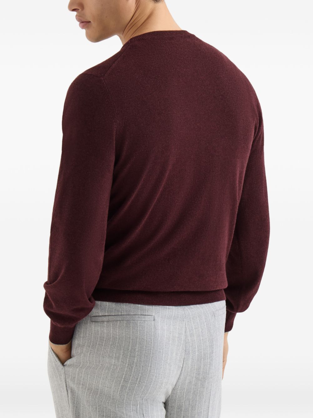 Brunello Cucinelli Men Cashmere Crewneck Sweater BRUNELLO CUCINELLI