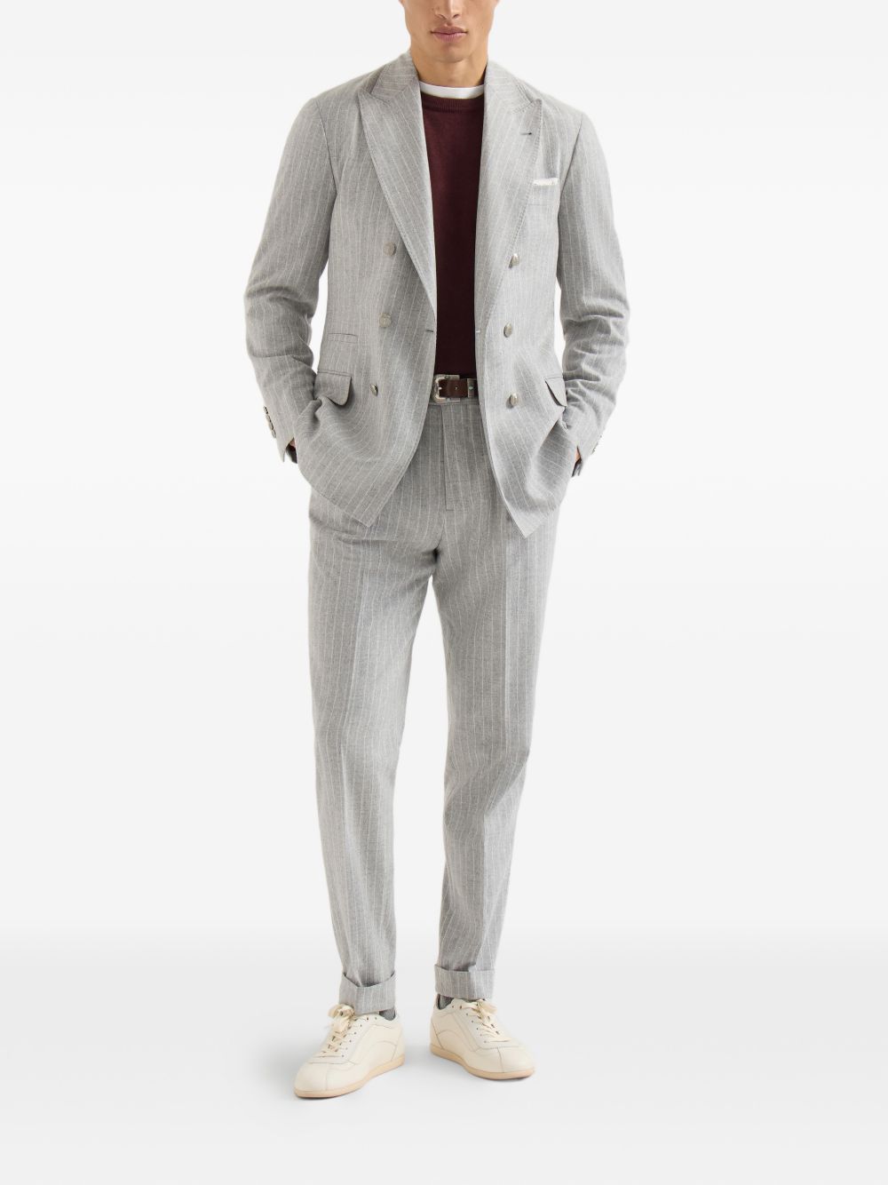 Brunello Cucinelli Men Cashmere Crewneck Sweater BRUNELLO CUCINELLI