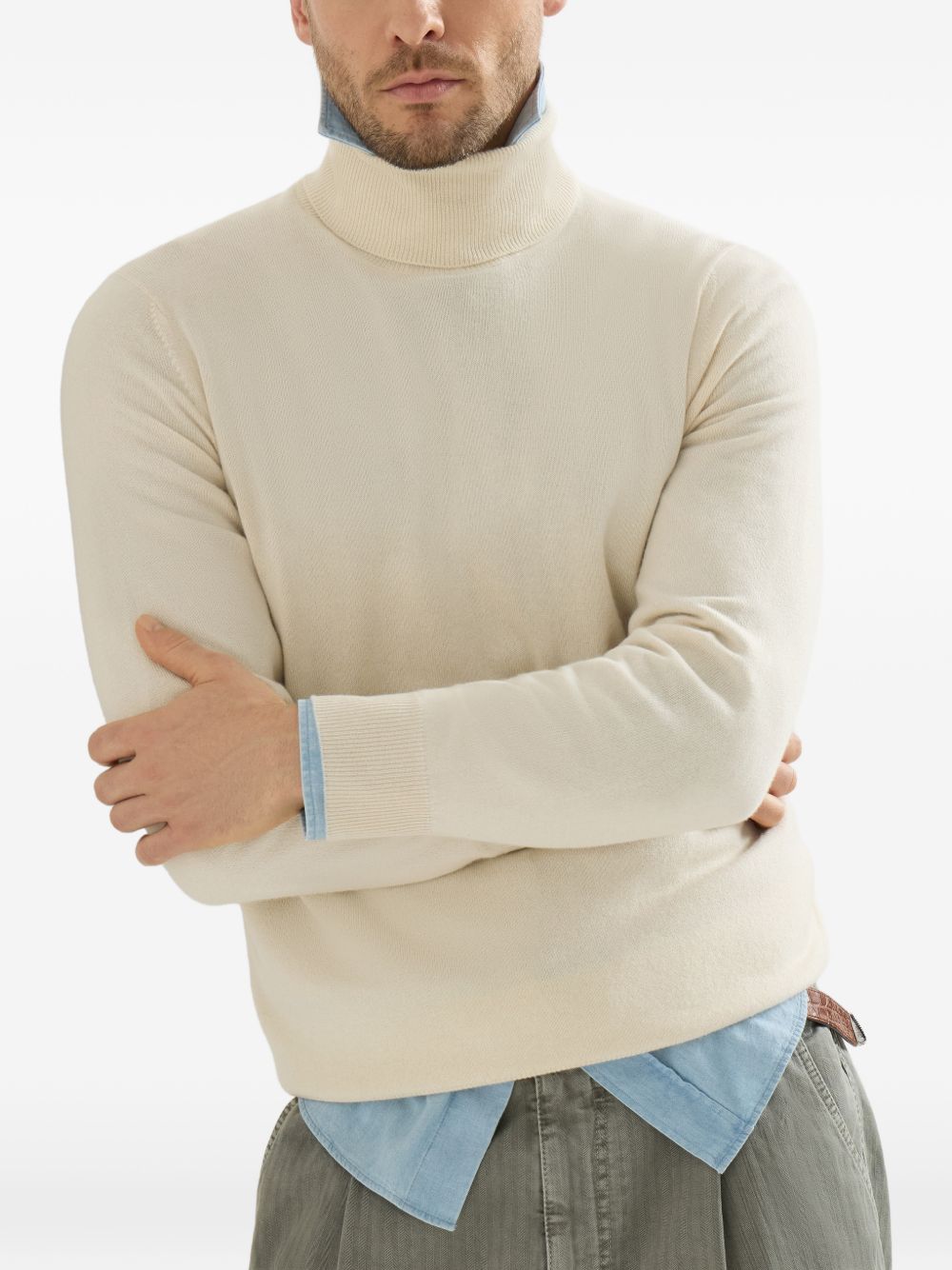 Brunello Cucinelli Men Cashmere Turtle-Neck Sweater BRUNELLO CUCINELLI