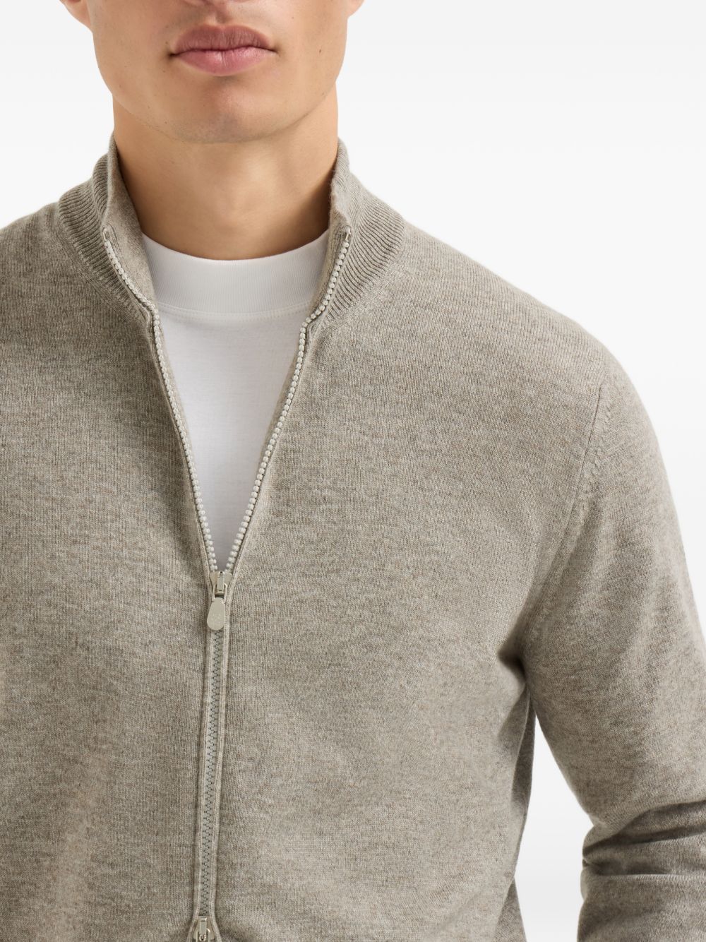 Brunello Cucinelli Men Cashmere Zipped Cardigan BRUNELLO CUCINELLI