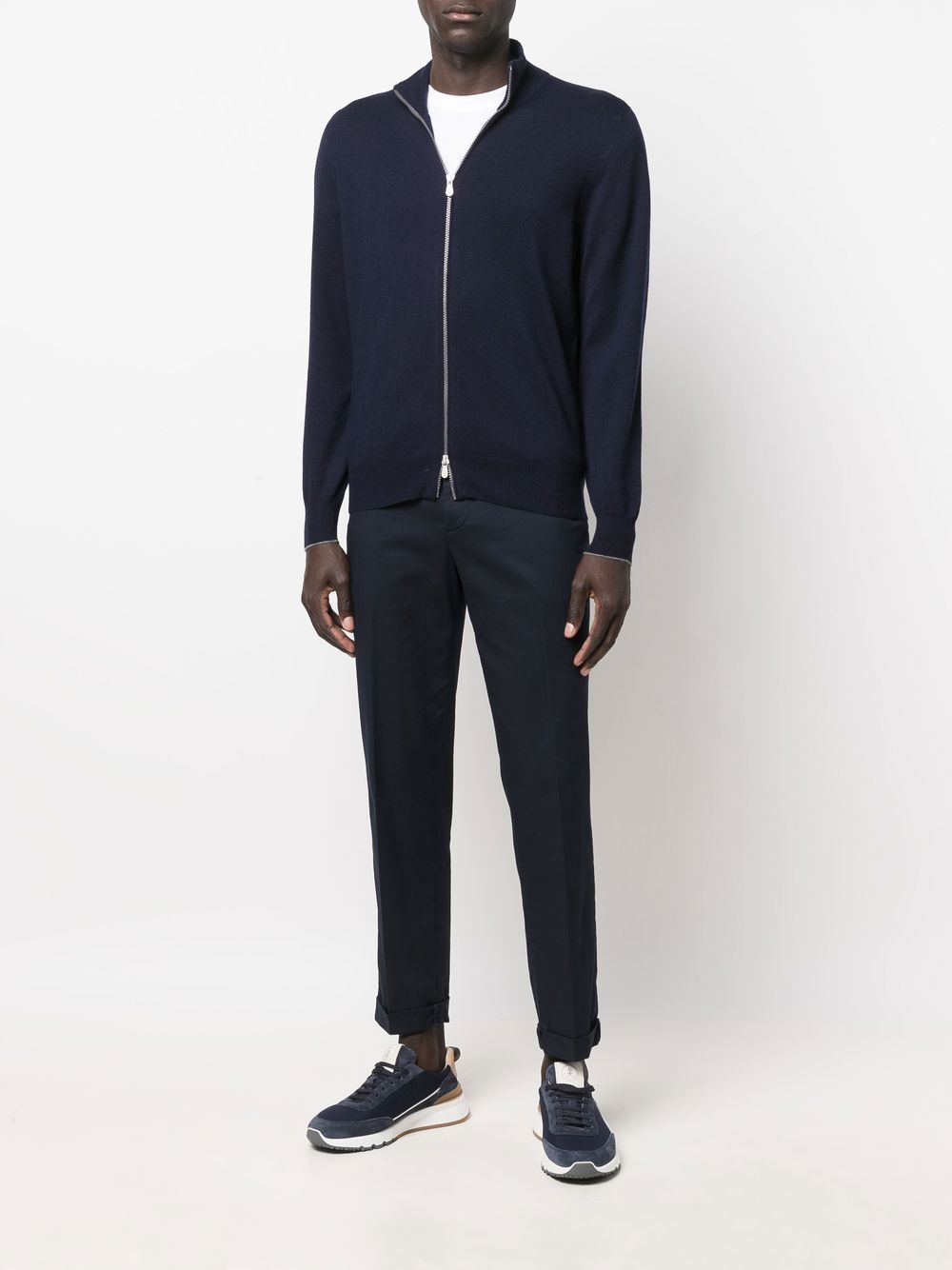 Brunello Cucinelli Men Cashmere Zipped Cardigan BRUNELLO CUCINELLI