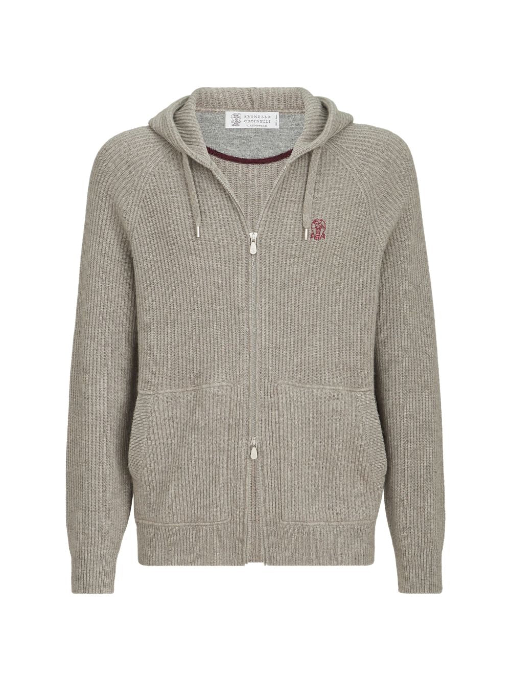 Brunello Cucinelli Men Logo Cashmere Hoodie BRUNELLO CUCINELLI