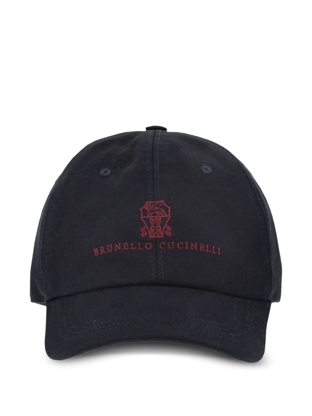 Brunello Cucinelli Men Logo Cotton Baseball Cap BRUNELLO CUCINELLI