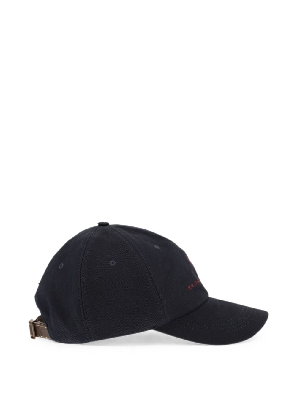 Brunello Cucinelli Men Logo Cotton Baseball Cap BRUNELLO CUCINELLI
