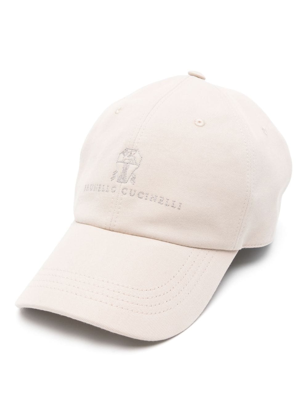 Brunello Cucinelli Men Logo Cotton Baseball Cap BRUNELLO CUCINELLI