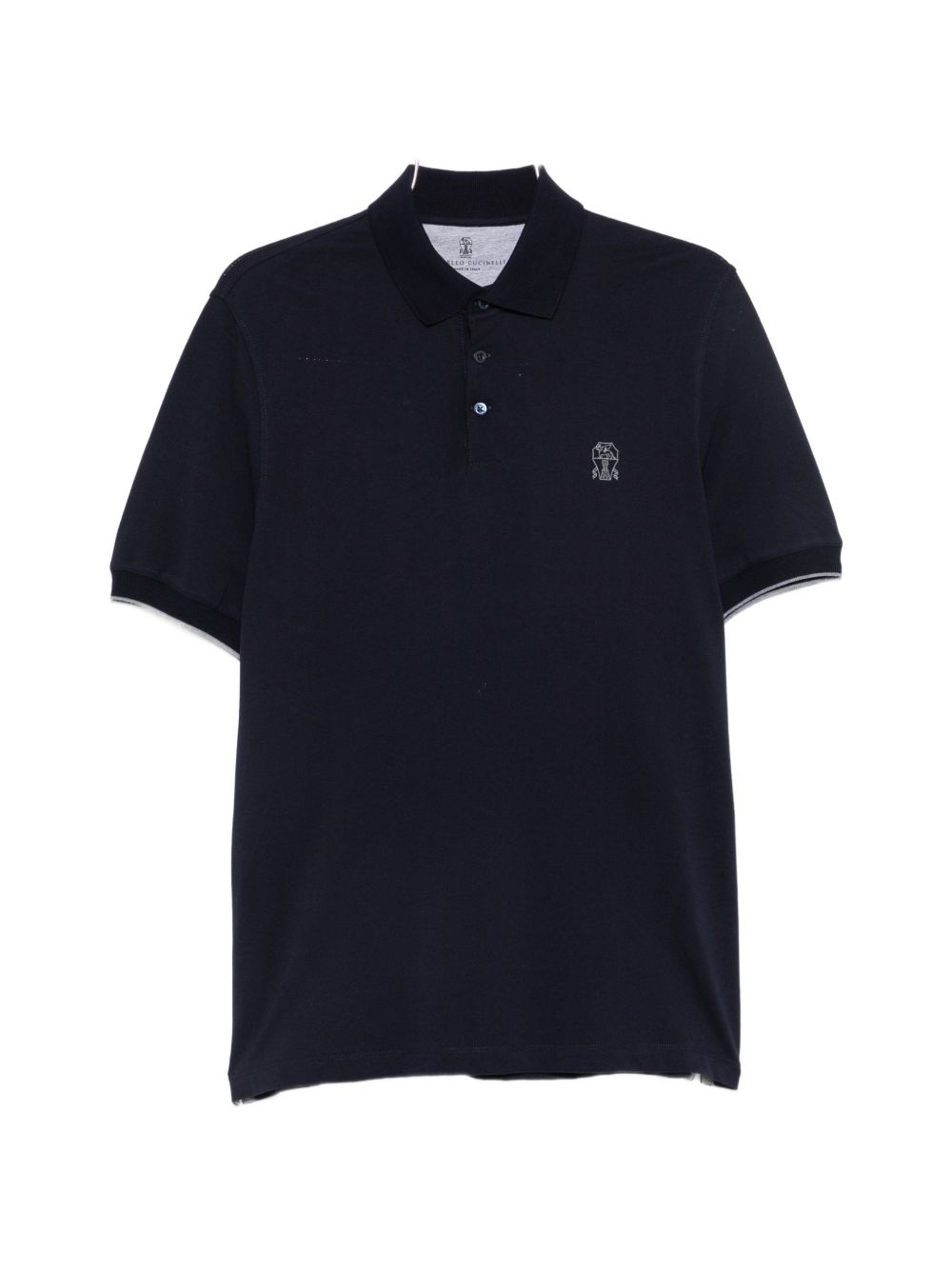 Brunello Cucinelli Men Logo Cotton Polo Shirt BRUNELLO CUCINELLI