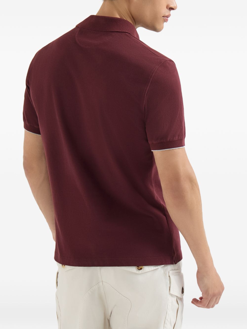 Brunello Cucinelli Men Logo Cotton Polo Shirt BRUNELLO CUCINELLI
