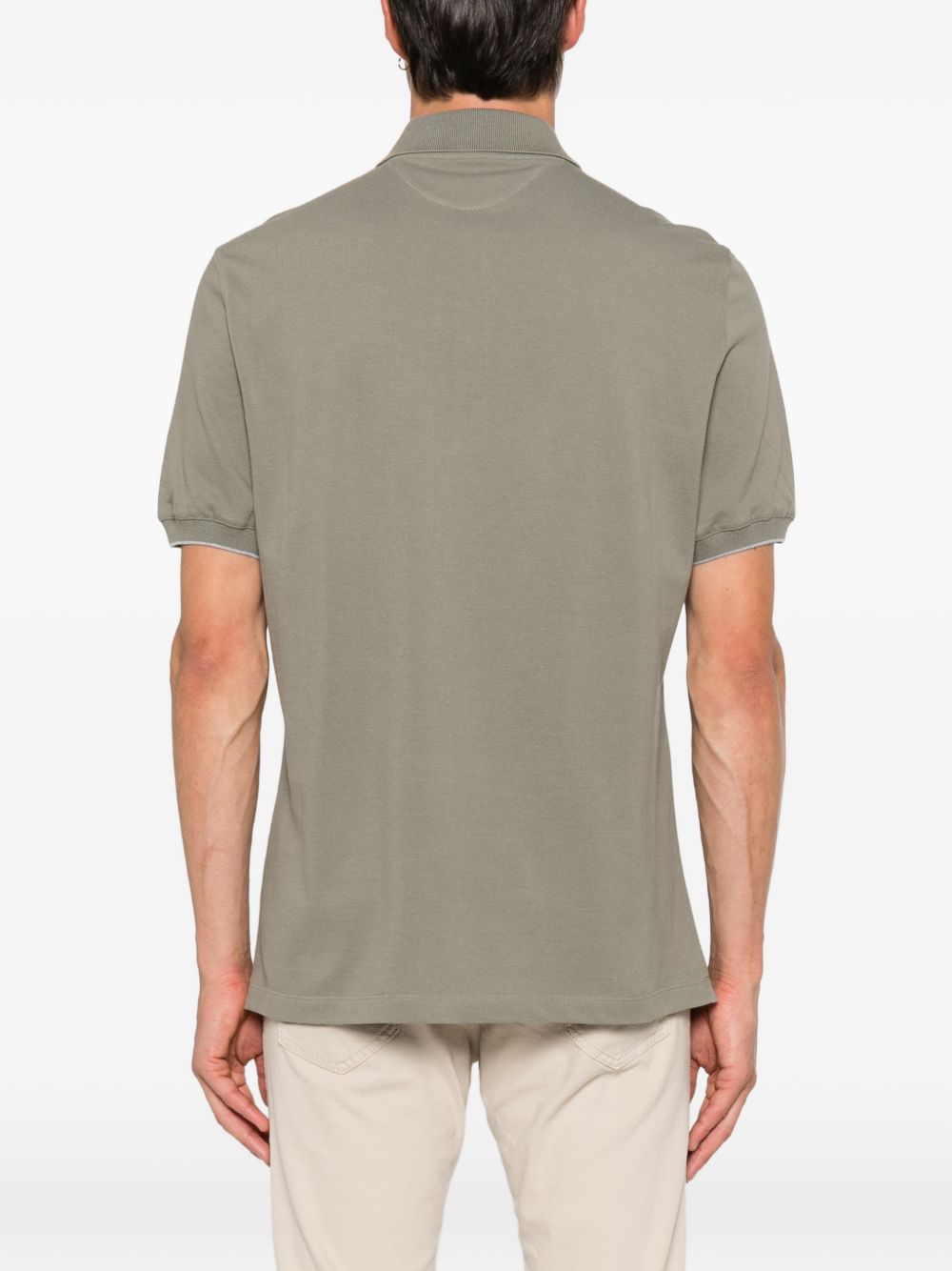 Brunello Cucinelli Men Logo Cotton Polo Shirt BRUNELLO CUCINELLI