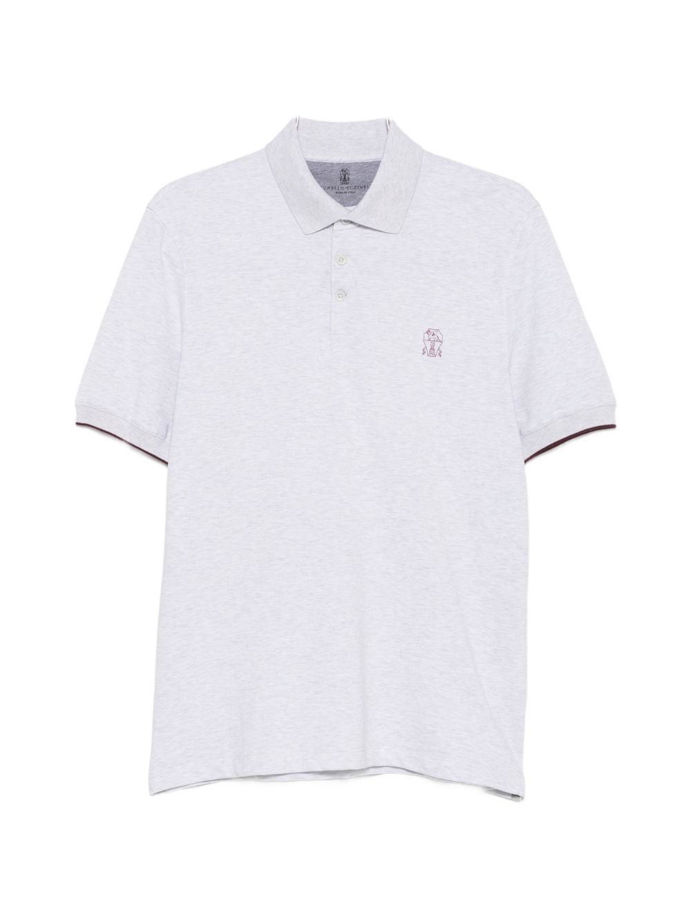 Brunello Cucinelli Men Logo Cotton Polo Shirt BRUNELLO CUCINELLI